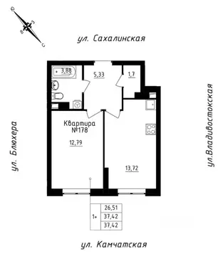 1-к кв. Свердловская область, Екатеринбург ул. Кронштадтская, 30 ...