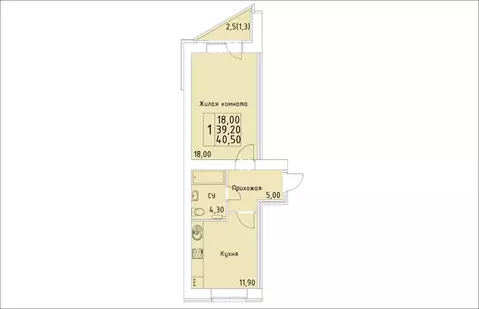1-к кв. Кировская область, Киров ул. Красной Звезды (40.5 м)