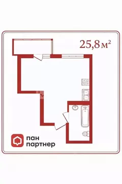 Студия Санкт-Петербург Ириновский просп., 43 (25.8 м)