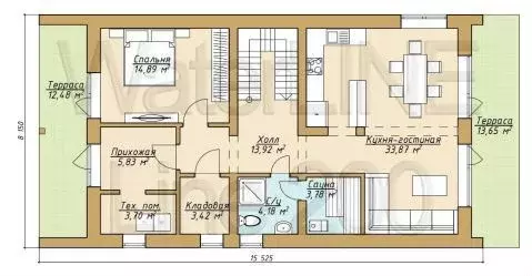 Дом в Ленинградская область, Приозерский район, Громовское с/пос, ...