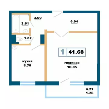 1-к кв. Красноярский край, Красноярск Нанжуль-Солнечный мкр, ...