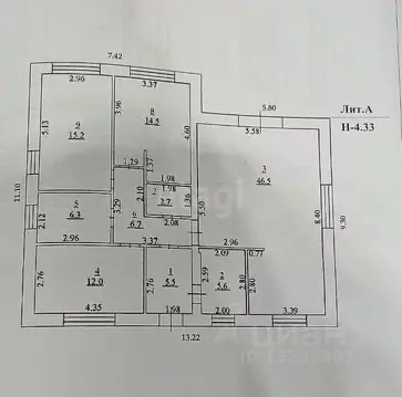 Дом в Липецкая область, Липецкий муниципальный округ, с. Большая ...