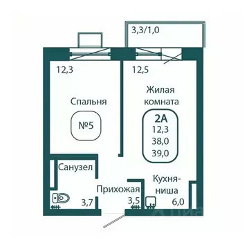 1-к кв. Московская область, Солнечногорск городской округ, Андреевка ...