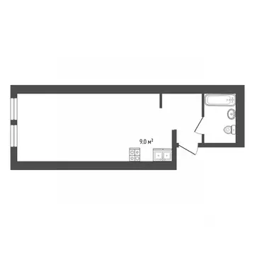 Студия Москва Новоостаповская ул., 20 (27.0 м)
