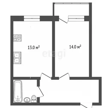 1-к кв. Самарская область, Самара пос. Мехзавод, Новая Самара мкр,  ...