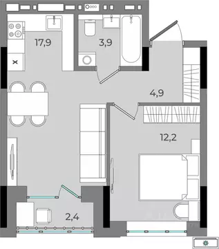 1-к кв. Удмуртия, Ижевск Северо-Западный жилрайон, 2-й мкр, Новый ...