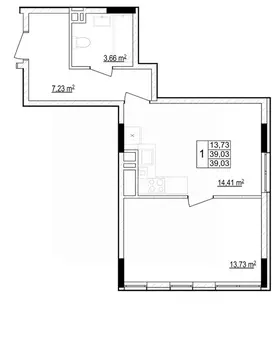 1-к кв. Белгородская область, Белгородский район, Новосадовское с/пос, ...