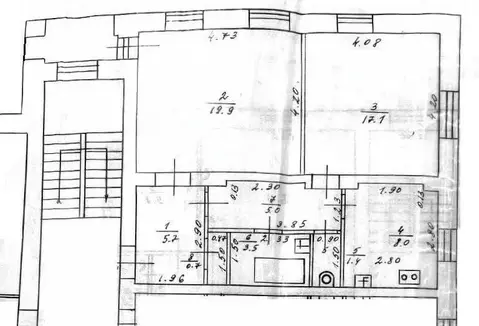 2-к кв. Тверская область, Тверь ул. Карпинского, 12/32 (61.3 м)