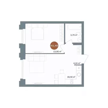 2-к кв. Новосибирская область, Новосибирск 19/56 Кварталы Телецентра ...