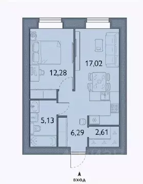 1-к кв. Брянская область, Брянский район, пос. Мичуринский, ...
