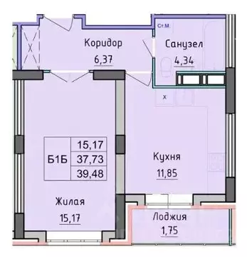 1-к кв. Ярославская область, Ярославль ул. Дядьковская, 30 (39.48 м)