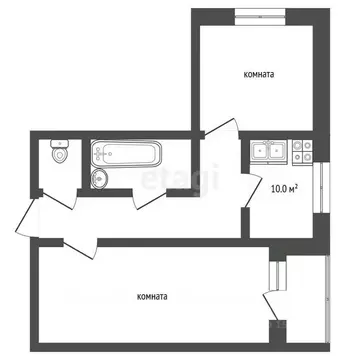 2-к кв. Самарская область, Самара Нагорная ул., 138 (47.5 м)