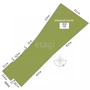 Участок в Челябинская область, Пласт  (20.0 сот.)