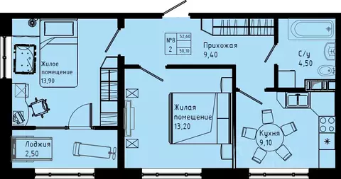 2-к кв. Ленинградская область, Коммунар г. Гатчинский муниципальный ...