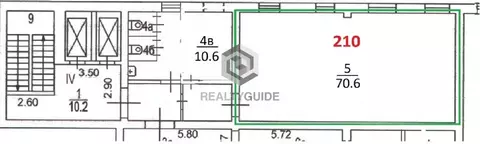 Офис в Москва Басовская ул., 16С1 (71 м)