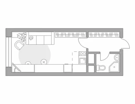 Квартира-студия: Балашиха, улица Яганова, 7 (26.53 м)