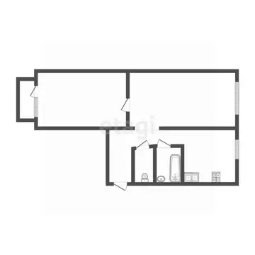 2-к кв. Кемеровская область, Прокопьевск просп. Ленина, 26 (45.5 м)