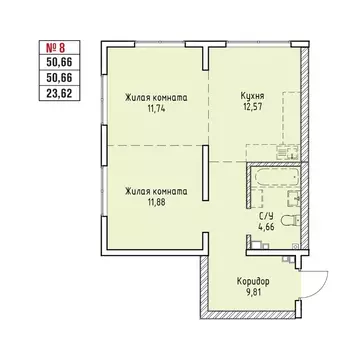 2-к кв. Иркутская область, Иркутск Правобережный округ, Стрижи Сити ...