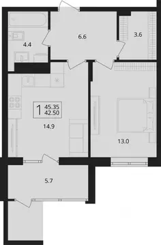 1-к кв. Брянская область, Брянский район, Снежское с/пос, пос. Путевка ...