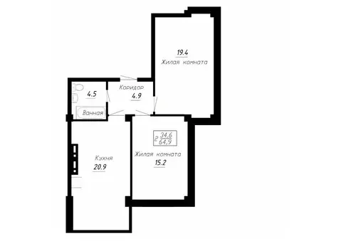 2-к кв. Ставропольский край, Ессентуки  (64.9 м)