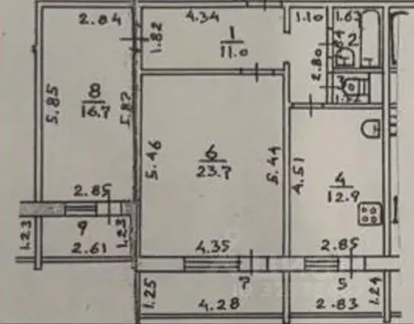 2-к кв. Костромская область, Кострома Малышково мкр, ул. Суслова, 16 ...