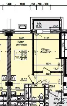 1-к кв. Саха (Якутия), Якутск 11-й кв-л,  (42.69 м)