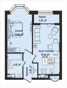 1-к кв. Нижегородская область, Нижний Новгород Литературная ул., 5 ...
