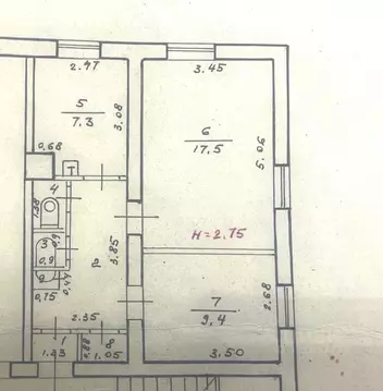 2-к кв. Волгоградская область, Волгоград Ковенская ул., 6 (44.8 м)