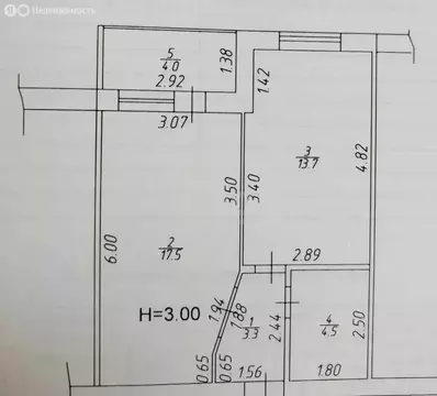 1-комнатная квартира: Анапа, Объездная улица, 9 (43 м)