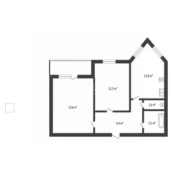 2-к кв. Башкортостан, Нефтекамск Березовское ш., 10 (55.8 м)