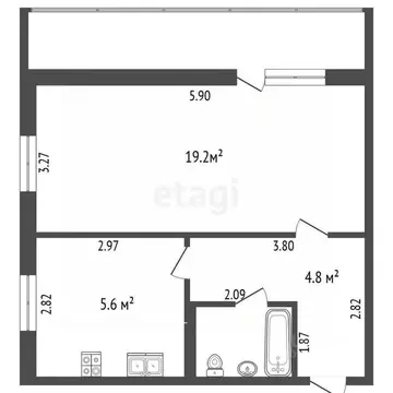 1-к кв. Марий Эл, Йошкар-Ола ул. Йывана Кырли, 5 (38.8 м)