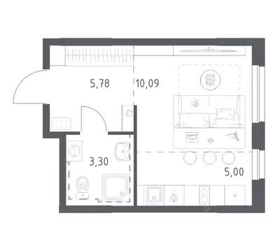 Студия Башкортостан, Уфа ул. Рашита Манурова (24.17 м)