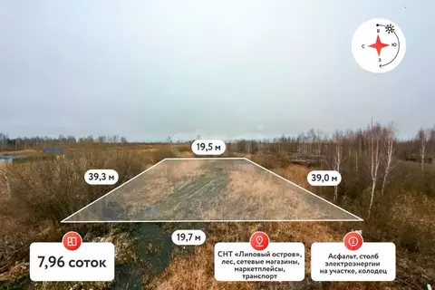 Участок в Тюменская область, Тюмень Садовое товарищество Липовый ...