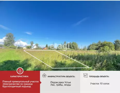 Участок в Ярославская область, Ростовский муниципальный округ, д. ...