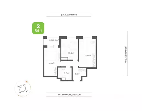 3-к кв. Хабаровский край, Хабаровск Клубный Дом на Калинина жилой ...