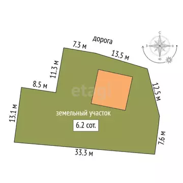 Дом в Заводоуковск, 1-я улица Сокольники (113 м)