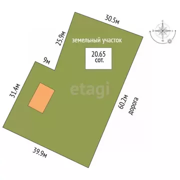 Дом в Вологодская область, д. Ермолово (Рабоче-Крестьянский сельсовет) ...