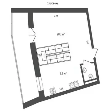 4-к кв. Пермский край, Пермь ул. Мира, 11 (40.6 м)
