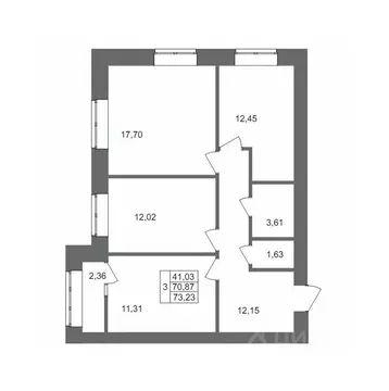 3-к кв. Волгоградская область, Волгоград Клубный дом на Жукова жилой ...