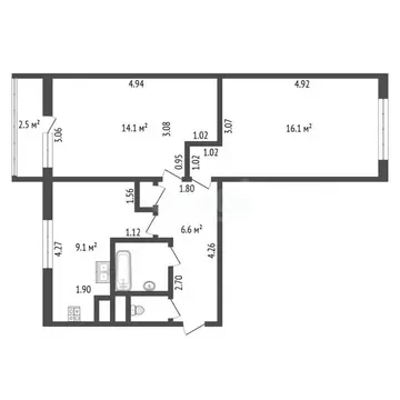 Комната Санкт-Петербург ул. Белышева, 4К (15.0 м)