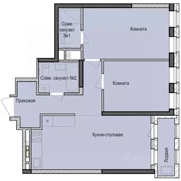2-к кв. Татарстан, Казань Седьмое Небо жилрайон, Унай жилой комплекс ...