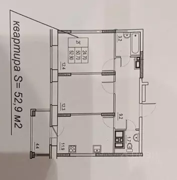 2-к кв. Чувашия, Чебоксары ул. Академика РАН Х.М. Миначева, 13 (55.1 ...