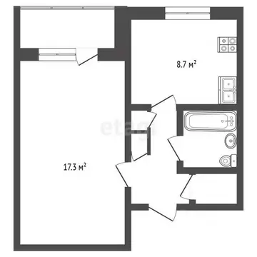 1-к кв. Ярославская область, Ярославский муниципальный округ, пос. ...