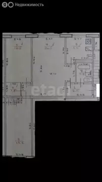 3-комнатная квартира: Казань, улица Аделя Кутуя, 1 (57.6 м)
