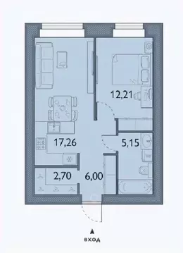 1-к кв. Брянская область, Брянский район, пос. Мичуринский, ...