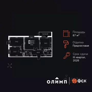 3-к кв. Калужская область, Обнинск Заовражье жилрайон, Ап-квартал ...