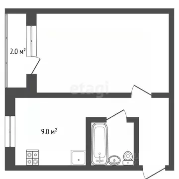 1-к кв. Владимирская область, Муром Владимирское ш., 12А (34.0 м)