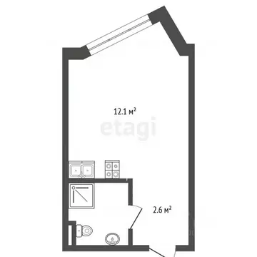 Студия Архангельская область, Архангельск Первых Пятилеток мкр, ул. ...