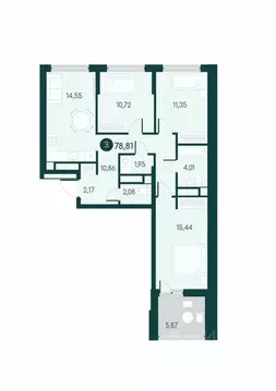 3-к кв. Курганская область, Курган Малиновые высоты жилой комплекс ...