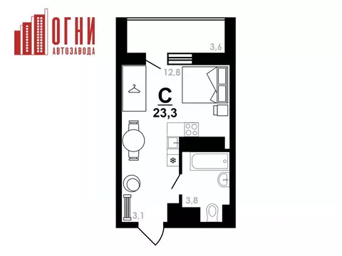 Студия Нижегородская область, Нижний Новгород Коломенская ул., 8к4 ...